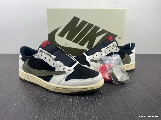 Cheap OG Scott Olive Air x Air 1 Retro Travis Jordan DZ4137-106 Jordan Low 0615